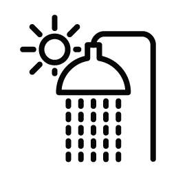 Outdoor shower icon